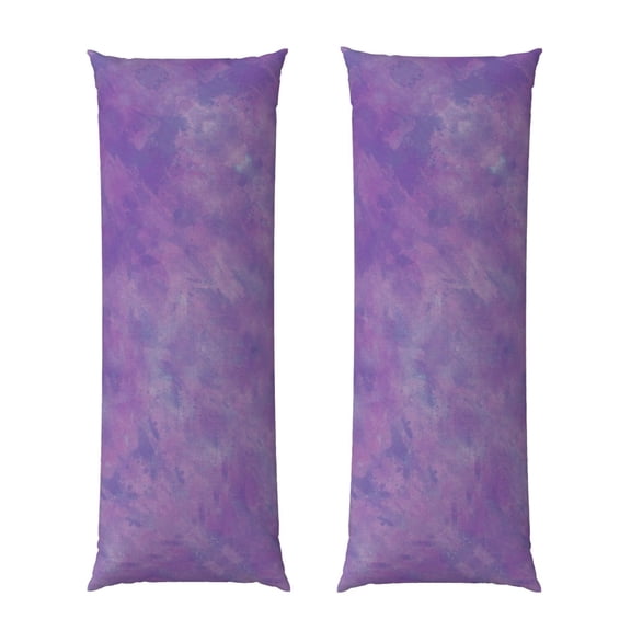 Body Pillow Cover Purple Paint Long Case Protector With Zipper Rectangle Soft Large Cases Cover 20 X 54 In