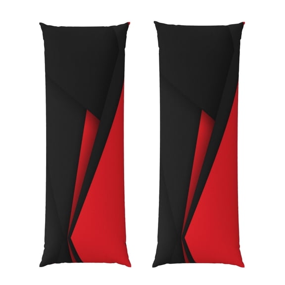 Body Pillow Cover Red Black Abstract Long Case Protector With Zipper Rectangle Soft Large Cases Cover 20 X 54 In