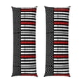 thumbnail image 1 of Body Pillow Cover Red Line Flag Long Pillow Case Protector With Zipper Decorative Soft Large Pillow Cases Covers 20"X54", 1 of 6