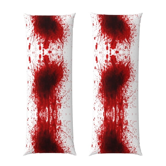 Body Pillow Cover Red Splatter Pattern Long Case Protector With Zipper Rectangle Soft Large Cases Cover 20 X 54 In