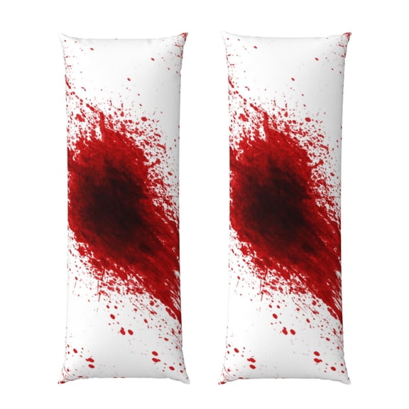 Body Pillow Cover Red Splatter Pattern Ong Pillow Case With Zipper Decorative Soft Cushion Bedding Pillowcase 20x60 Inch
