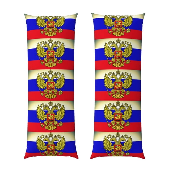 Body Pillow Cover Russian Flag Ong Pillow Case With Zipper Decorative Soft Cushion Bedding Pillowcase 20x60 Inch