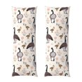 Body Pillow Cover Rustic Cartoon Cute Duck Flower Super Soft Body