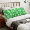 thumbnail image 1 of Body Pillow Cover - Soft Body Pillow Pillowcase, Bikes Pattern green Breathable Long Body Pillow Case Cover with Invisible Zipper 20x60in, 1 of 5