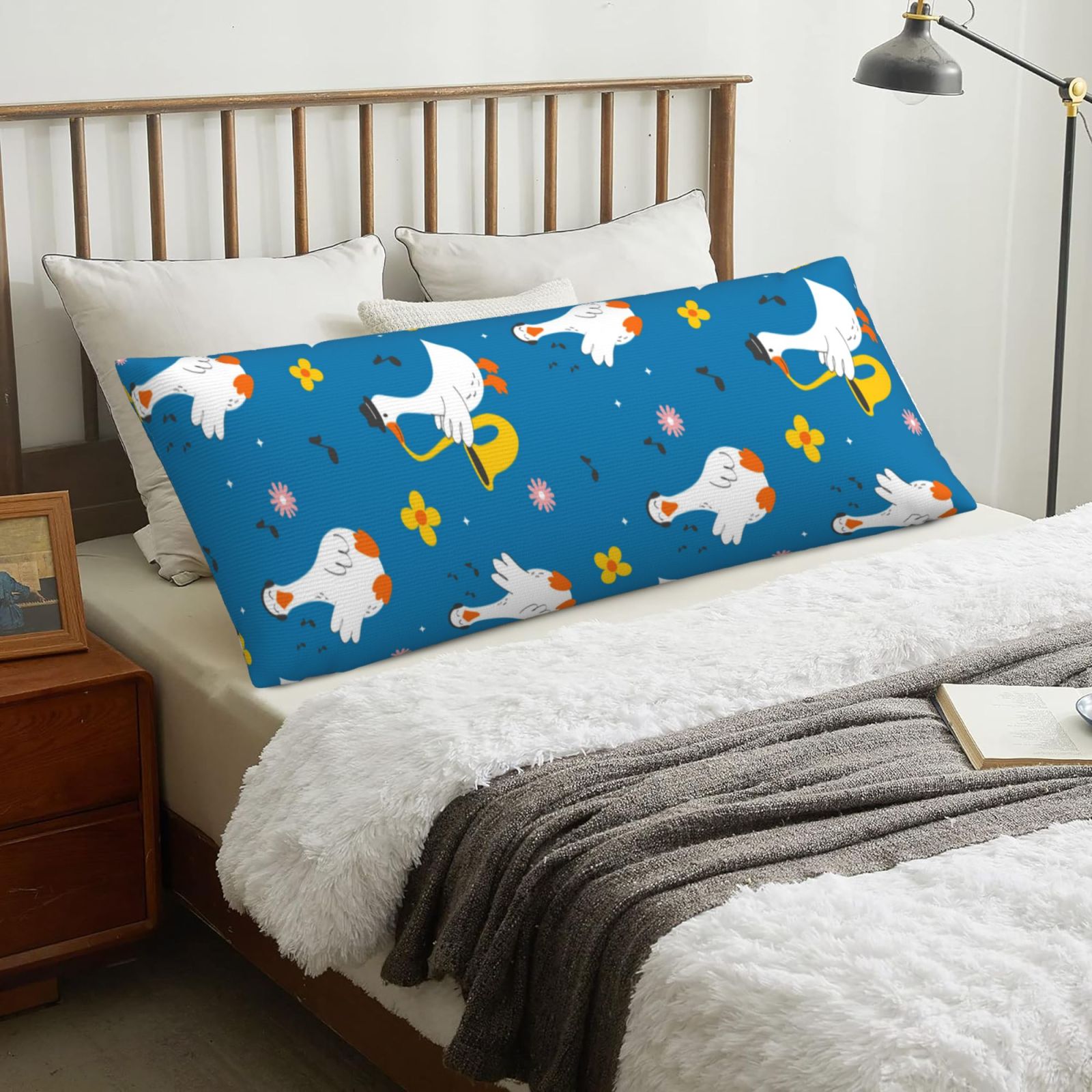 Body Pillow Cover - Soft Body Pillow Pillowcase, Cartoon Goose ...