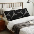 thumbnail image 1 of Body Pillow Cover - Soft Body Pillow Pillowcase, Eiffel Tower Industrial Breathable Long Body Pillow Case Cover with Invisible Zipper 20x60in, 1 of 5