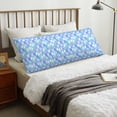 thumbnail image 1 of Body Pillow Cover - Soft Body Pillow Pillowcase, blue green pink fish scale Breathable Long Body Pillow Case Cover with Invisible Zipper 20x60in, 1 of 5
