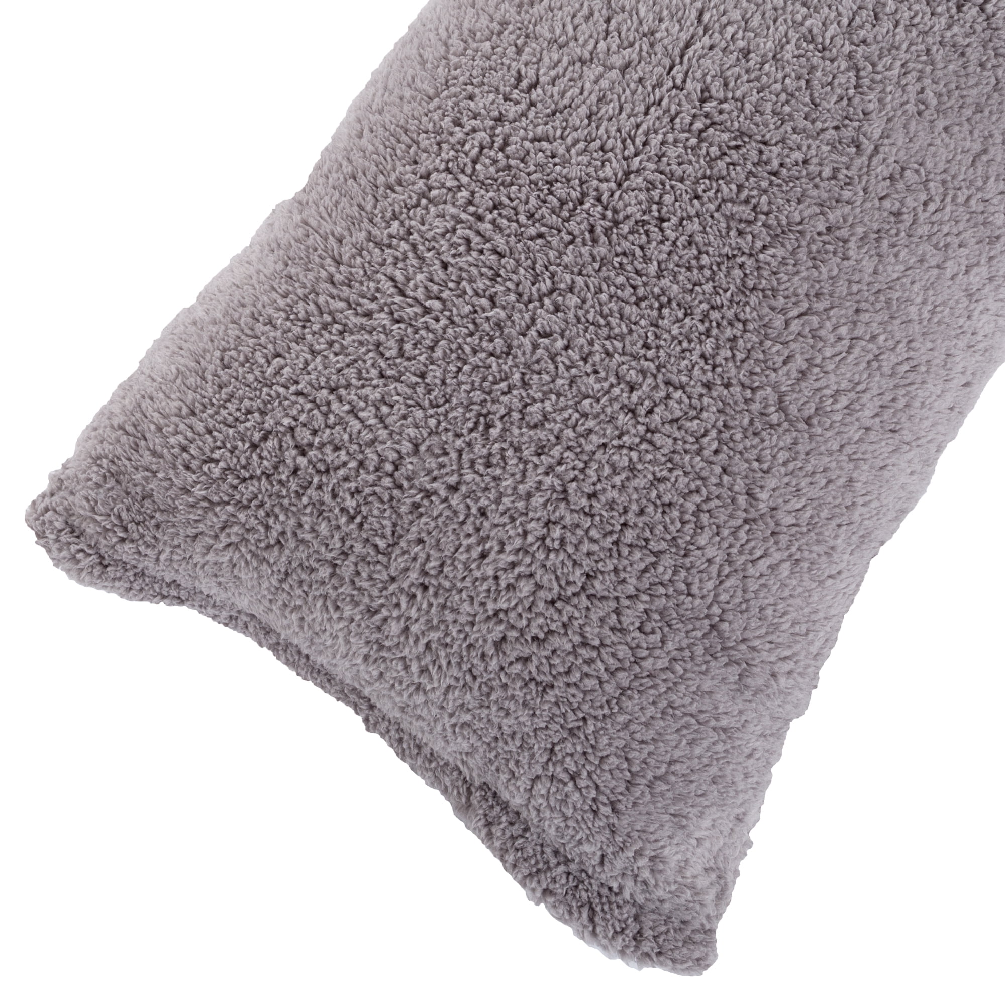 Body Pillow Cover, Soft Micro-Suede or Sherpa Pillowcase with Zipper, Fits Pillows Up To 50 Inches by Somerset Home