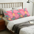 thumbnail image 1 of Body Pillow Cover - Soft Body Pillow Pillowcase, Cartoon Cockatoo Parrot Leaves Pink Breathable Long Body Pillow Case Cover with Invisible Zipper 20x60in, 1 of 5