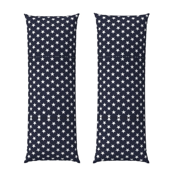 Body Pillow Cover Stars Navy Blue White Long Case Protector With Zipper Rectangle Soft Large Cases Cover 20 X 54 In