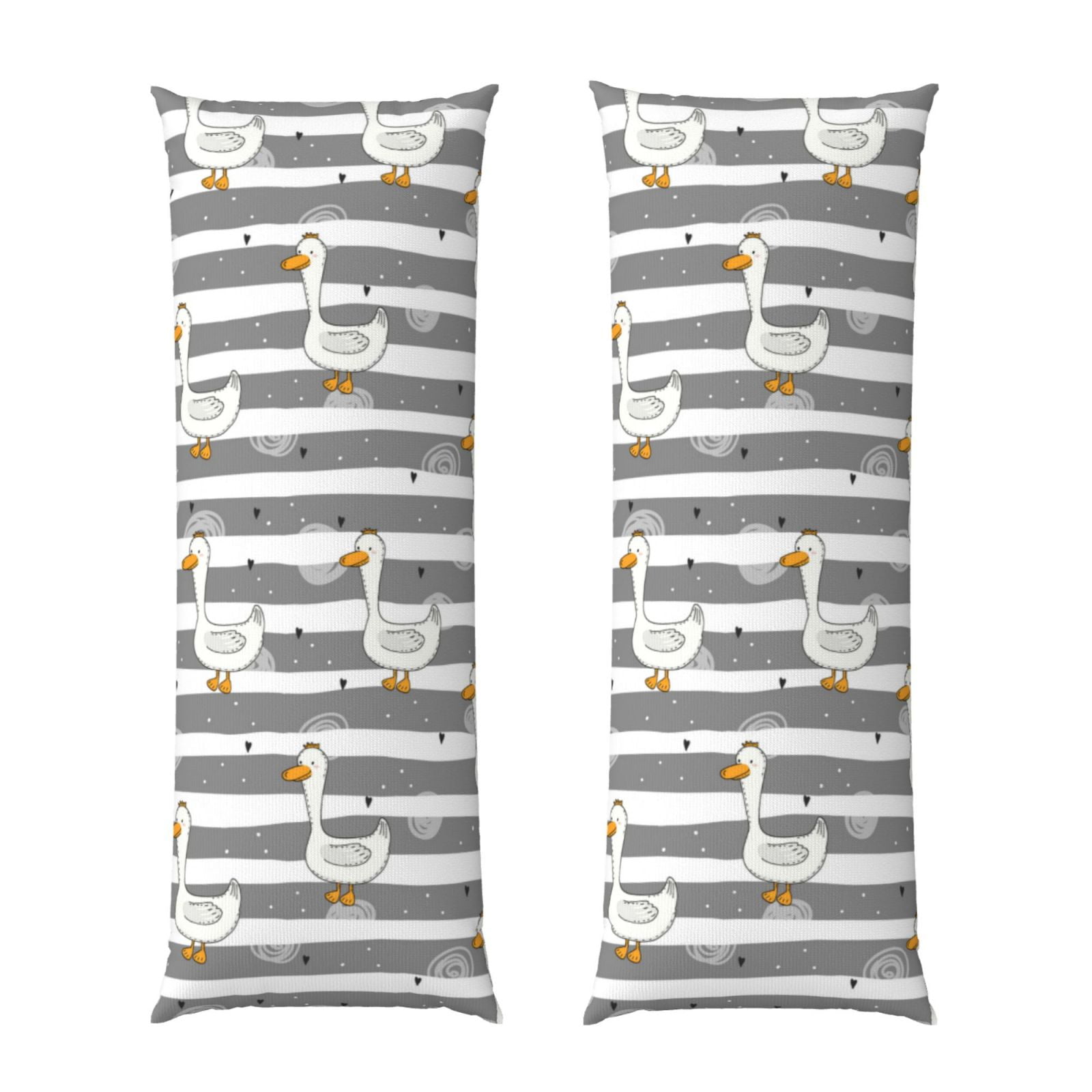 Body Pillow Cover Striped Funny Cute Duck Super Soft Body Pillow