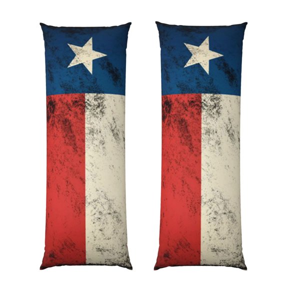Body Pillow Cover Texas Flag Distressed Long Case Protector With Zipper Rectangle Soft Large Cases Cover 20 X 54 In