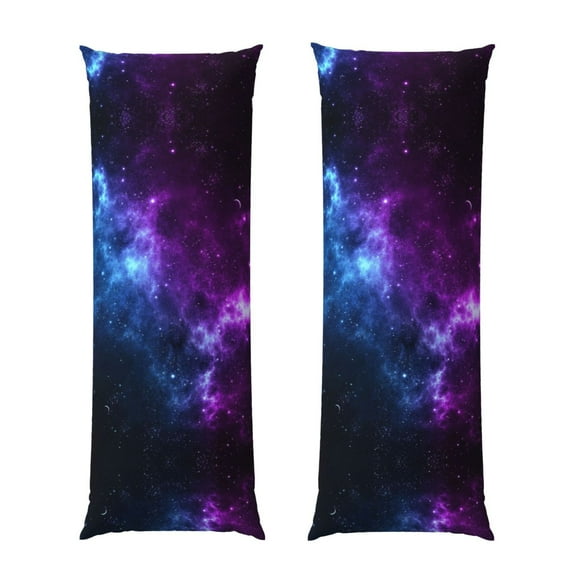 Body Pillow Cover Universe Nebula Galaxy Long Pillow Case With Zipper Decorative Soft Cushion Bedding Pillowcase 20"X54"