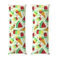 Body Pillow Cover Watermelon Ice Cream Print Super Soft Body Pillow