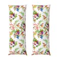Body Pillow Cover Wild Exotic Birds And Flowers Super Soft Body