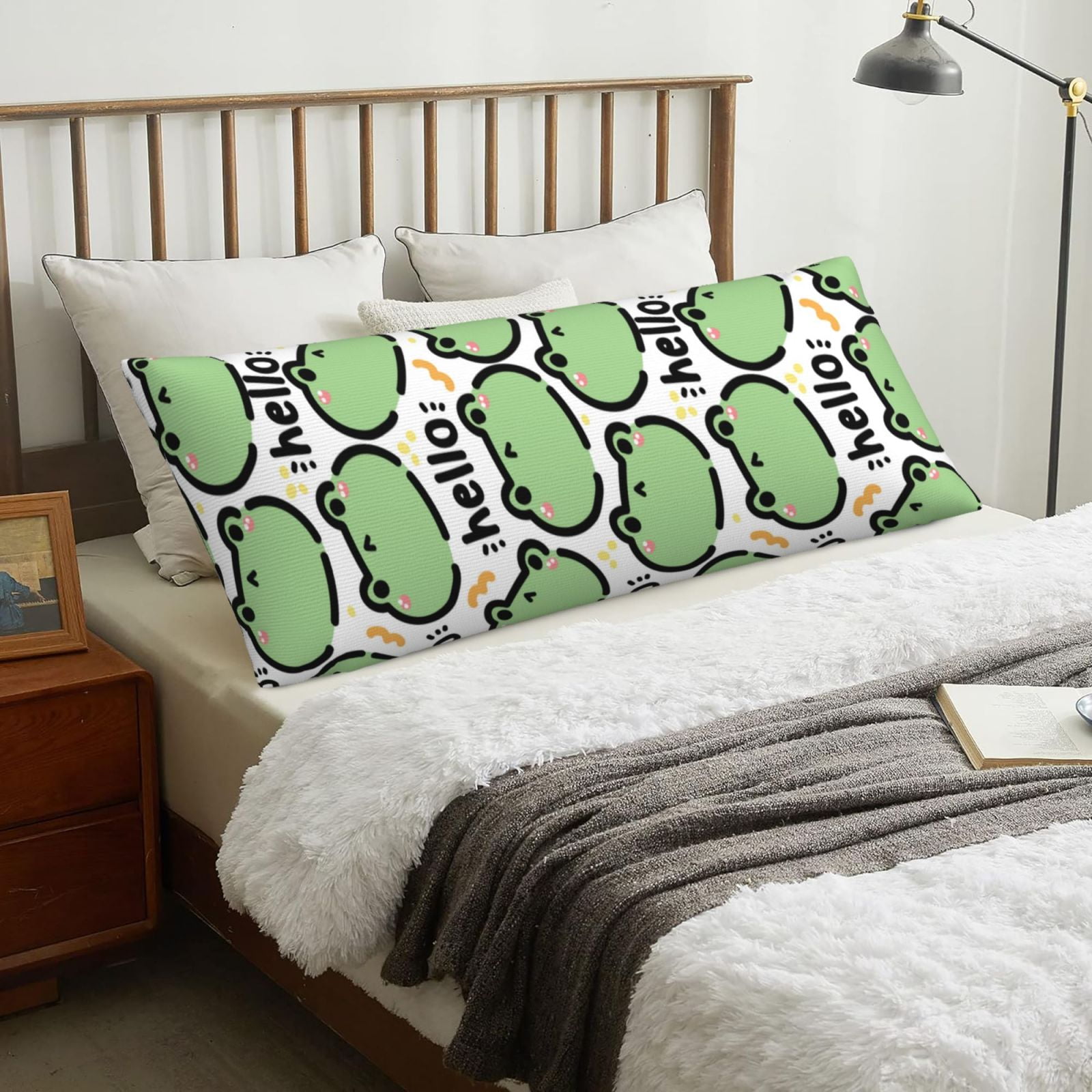 Body Pillow Cover - cute hello frog Printing Cooling Body Pillow ...