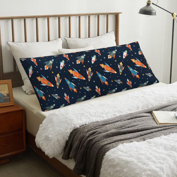 Body Pillow Cover - little rocket Soft Body Pillow Cover with Zipper, Comfort Body Pillow Pillowcase, Body Pillow Case Cover 20 x 54