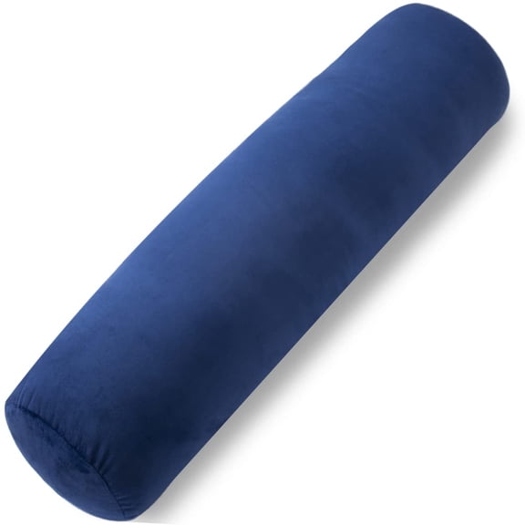 Body Pillow For Adults  Bolster With Removable Cover Long Round Roll 35 X 7.87 Inches Blue