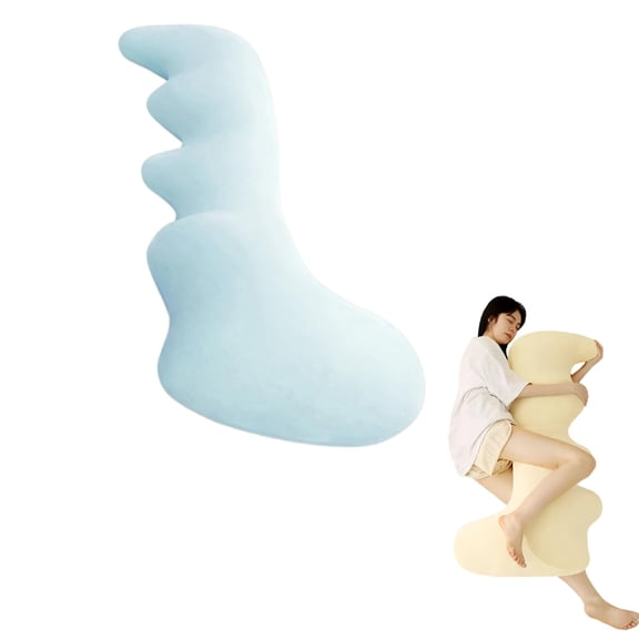 Body Pillow for Side Sleeper, Full Body Support for Arms Hips Knees, Soft Breathable Washable Ergonomic Sleep Pillow