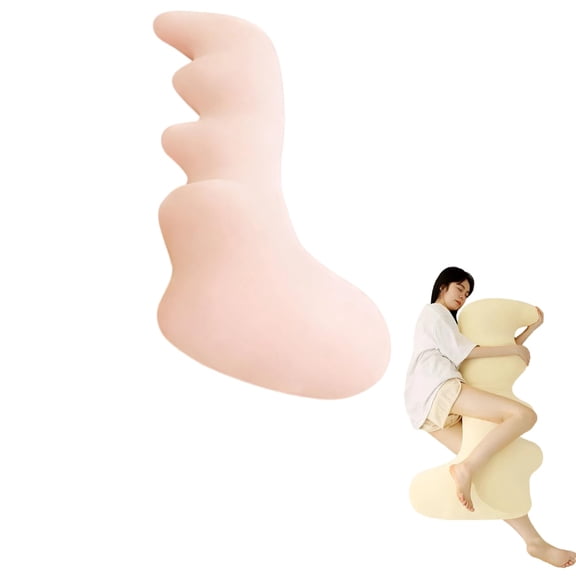 Body Pillow for Side Sleeper, Full Body Support for Arms Hips Knees, Soft Breathable Washable Ergonomic Sleep Pillow