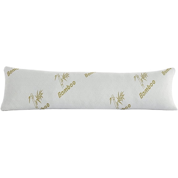 Body Pillow with Shredded Memory Foam for Comfort and Support Breathable Cooling Hypoallergenic New