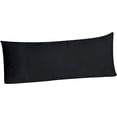 thumbnail image 1 of Body Pillowcase Pillow Cover Brushed Microfiber, Body Pillow Cover 20x54 Body Pillowcase, Black - Envelope Closure, 1 of 4