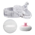 thumbnail image 1 of Body Powder Puff and Container Set , Dusting for Women Baby Loose Containers Wet Dry M pwm25, 1 of 7