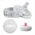 thumbnail image 1 of Body Powder Puff and Container Set , Dusting for Women Baby Loose Containers Wet Dry Makeup, 1 of 7