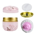 thumbnail image 1 of Body Powder Puff and Container for Women, Portable Tin Jar for Loose Dusting, Ideal for Bath, Travel and Home Use, 1 of 9