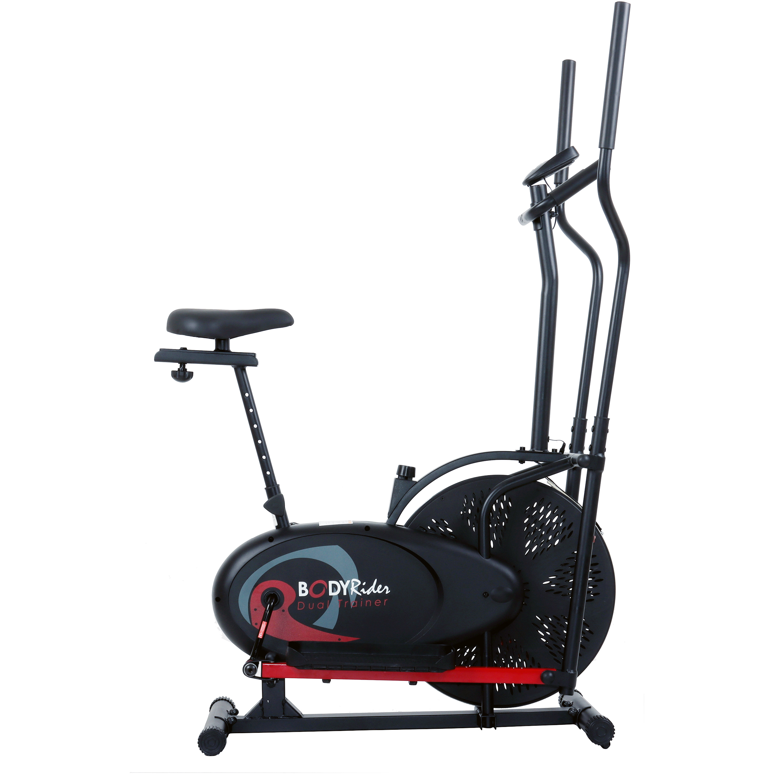 Body Rider BRD2000 2 in1 Elliptical Trainer Stationary Exercise Bike LCD Display, Stride Length 12.5 Inches, Max Weight 250 Lbs. - image 1 of 9