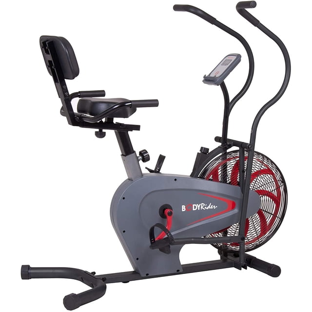 Body Rider BRF980 Upright Fan Bike Manual Resistance, Heart Rate ...