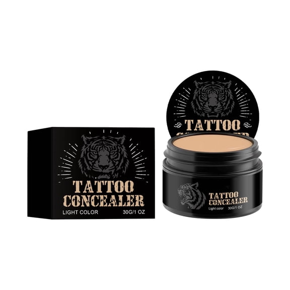 Body Scar and Tattoo Concealer Cream, Waterproof High Coverage Foundation Makeup, Long Lasting Sweat Resistant Mark Hider, 20g