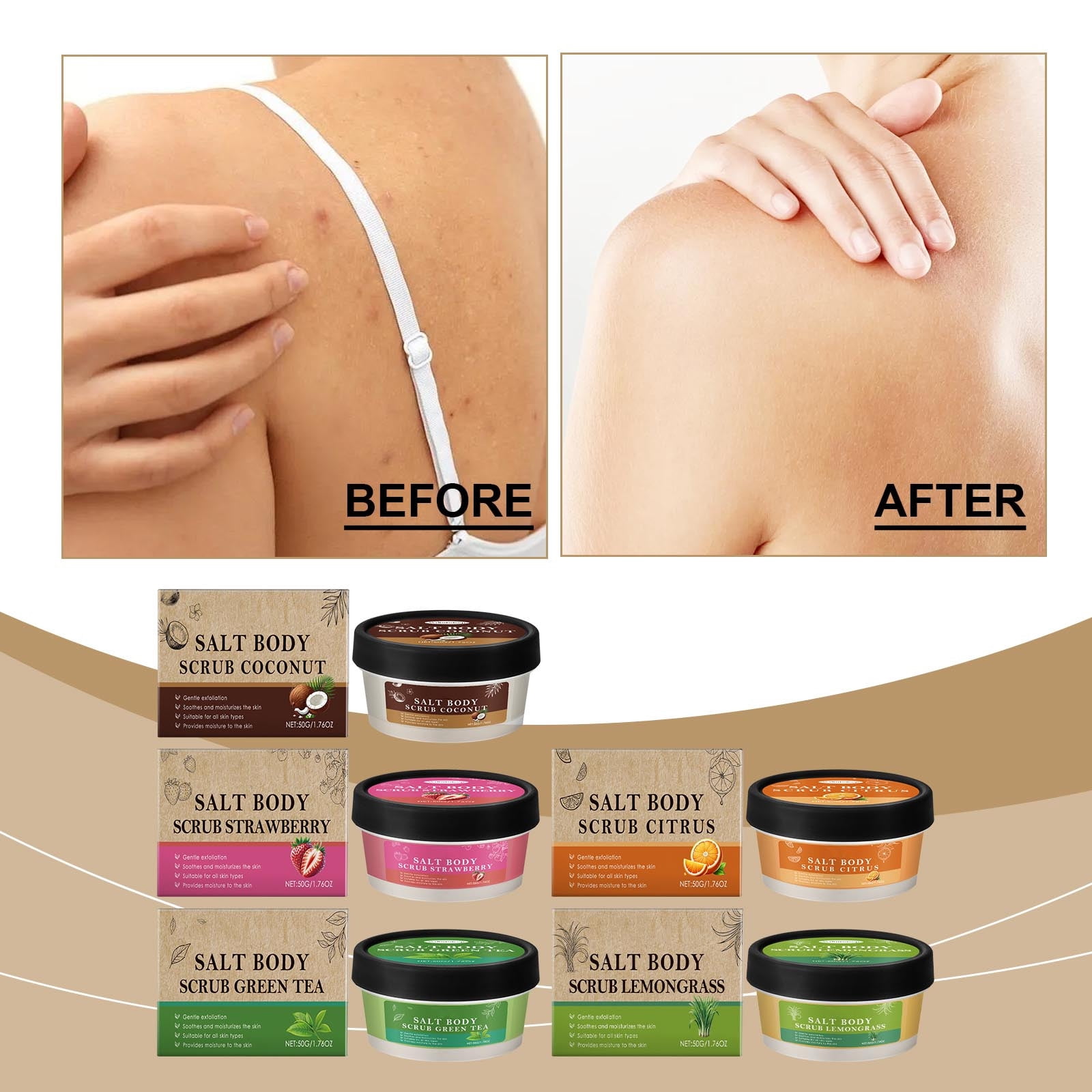 Petal Fresh Pure Brightening Body Scrub With Mango & Almond Oil - Gentle AHA Exfoliator For Radiant Skin, 16 Oz, Vegan