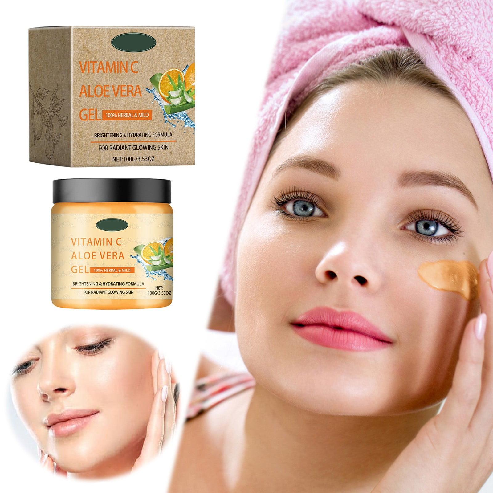 Body Scrub Vitamin C Aloe Gel Moisturizes And Moisturizes Skin After