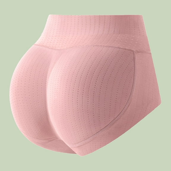 Body Sculpting Buttocks Artifact Hip Lifting Pants Buttock Seamless Underwear (Pink M)