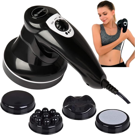 Body Sculpting Machine for Women - 6-Speed Cellulite Massage & Lymphatic Drainage Device with Lipo Roller Handheld Home Use for Belly Fat Stomach Thighs & Buttocks Sculpting