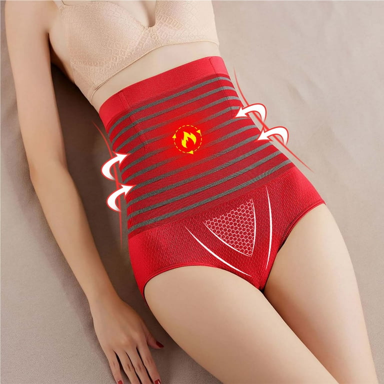 Body Shaper for Women Tummy Control, Summer Clearance Ladies Comfortable  Solid Color Large Size High Waist Warm Belly Hip Lift Thin Waist Panties