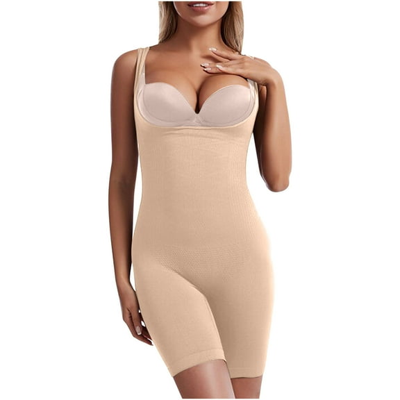 Body Shaper for Women Tummy Control, Summer Clearance Women's Abdomen Closing Open Shift Hip Lifting Sling Underwear One-Piece Body Shaping Clothes Shapewear