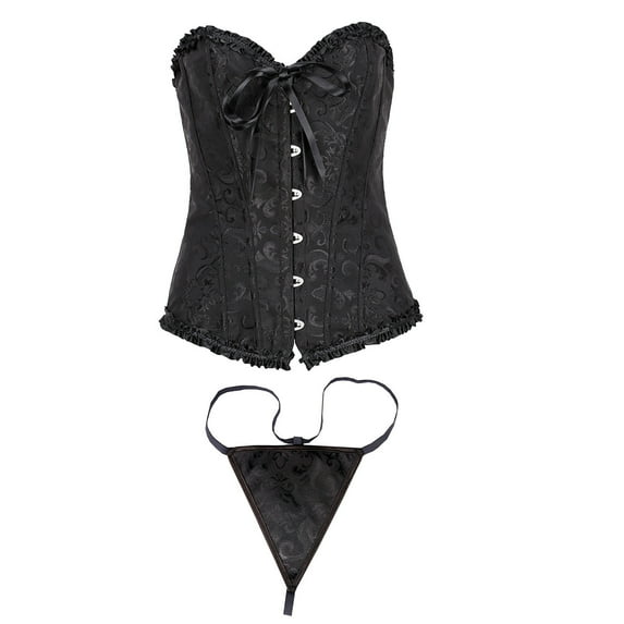 Body Shaper for Women Tummy Control, Summer Clearance Womens Vintage Gothic Party Floral Lace Up Slim Corset Bustier Tube Top Shapewear