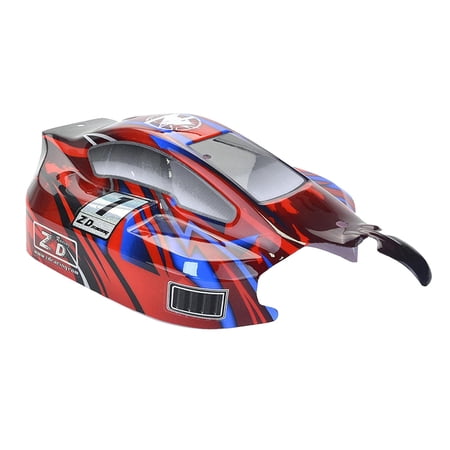 Body Shell, Standard 1/8 Scale Body Shell DIY Part Upgrade Accessory Remote Control Car Shell RC Car Part Red