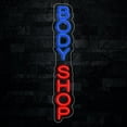 thumbnail image 1 of Body Shop Neon LED Sign 5"L x 27"H #32949, 1 of 4