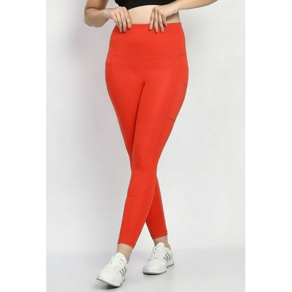 Body Smith Women's Red Active Sports Tight