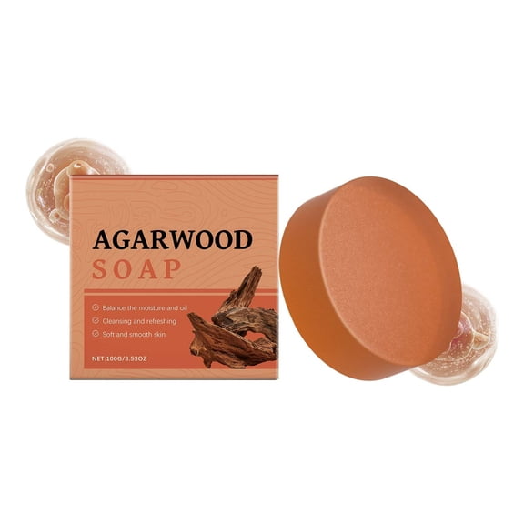 Body Soap Bars,Bath Soap,Agarwood Fresh And Clean Bath Soap Moisturizes And Locks Water To Relieve Sensitive Muscles Foam Is Dense Refreshing Comfortable And Clean Pores