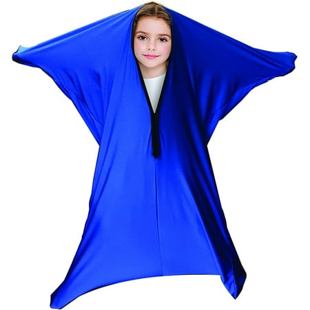 Bintiva Body Sock Sensory Sox - Deep Pressure Stimulation For Children With Sensory Proceessing Disorders or Autism, Large (54 inch x 26 inch), Blue