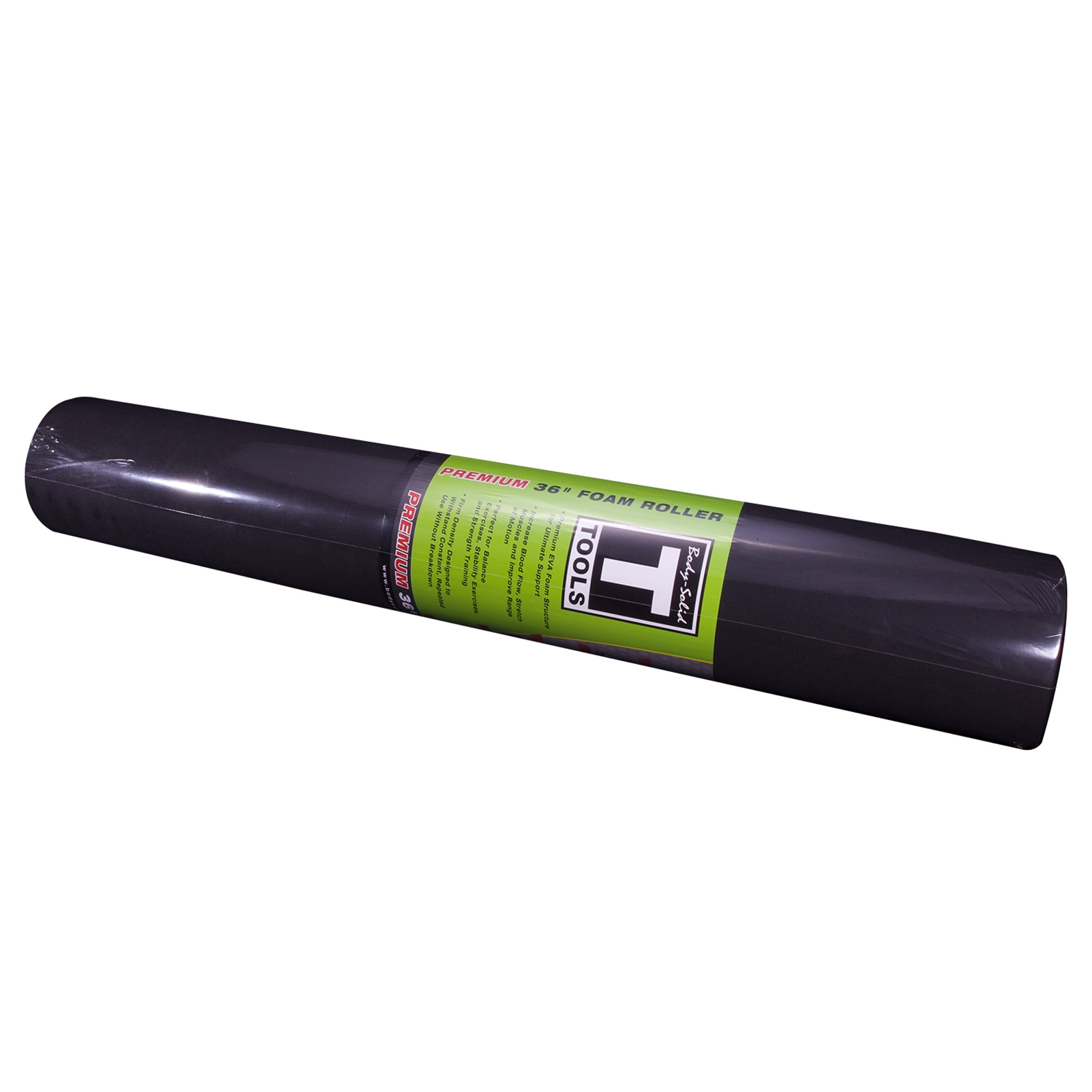 Body Solid 36" Premium Foam Roller Full Round, EVA, High Density