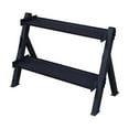 thumbnail image 1 of Body Solid Adjustable 2 Tier Weight Rack, Black, 79 lbs, 1 of 7