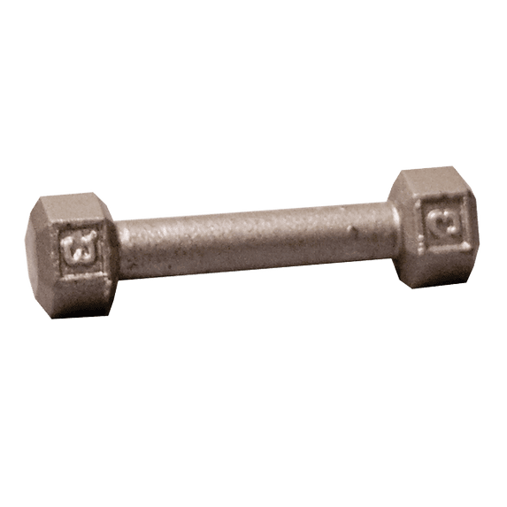 Body-Solid Cast Iron Hex Dumbbells, from 1 to 100 lb. 3 lb.
