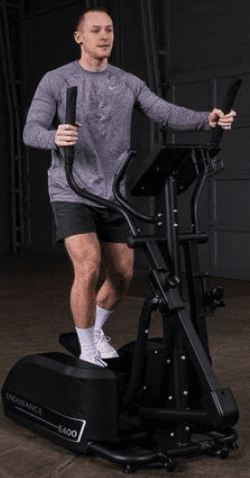 Body-Solid (E400) Elliptical Trainer Machine, Cardio Workout Crosstrainer Exercising Machines for Home & Commercial Gym with 300lb Weight Capacity
