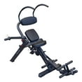 thumbnail image 1 of Body Solid GAB300 Semi Recumbent Ab Bench w/ Steel Frame for Abs & Obliques, Black, 1 of 12