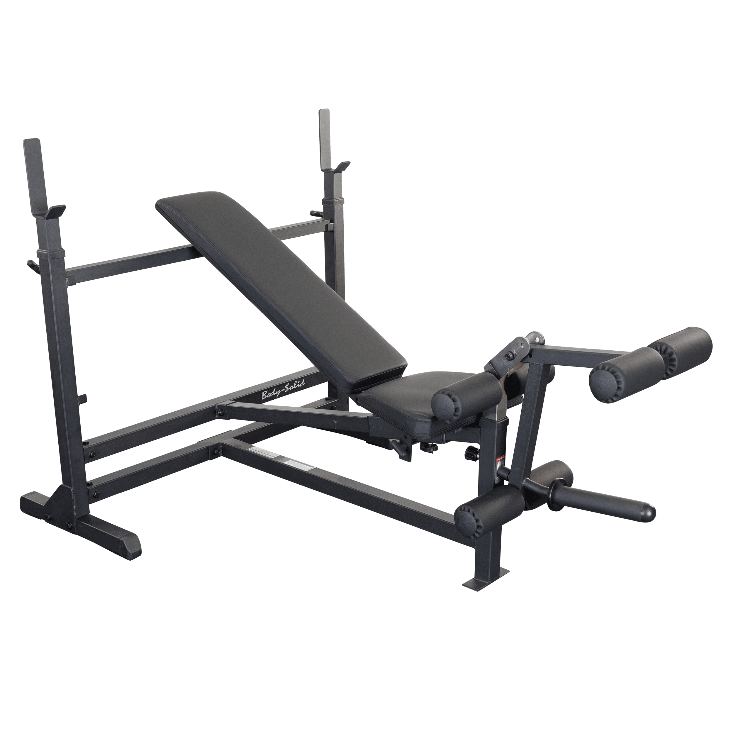 Black Adjustable Steel Combo Weight Bench with Leg Developer